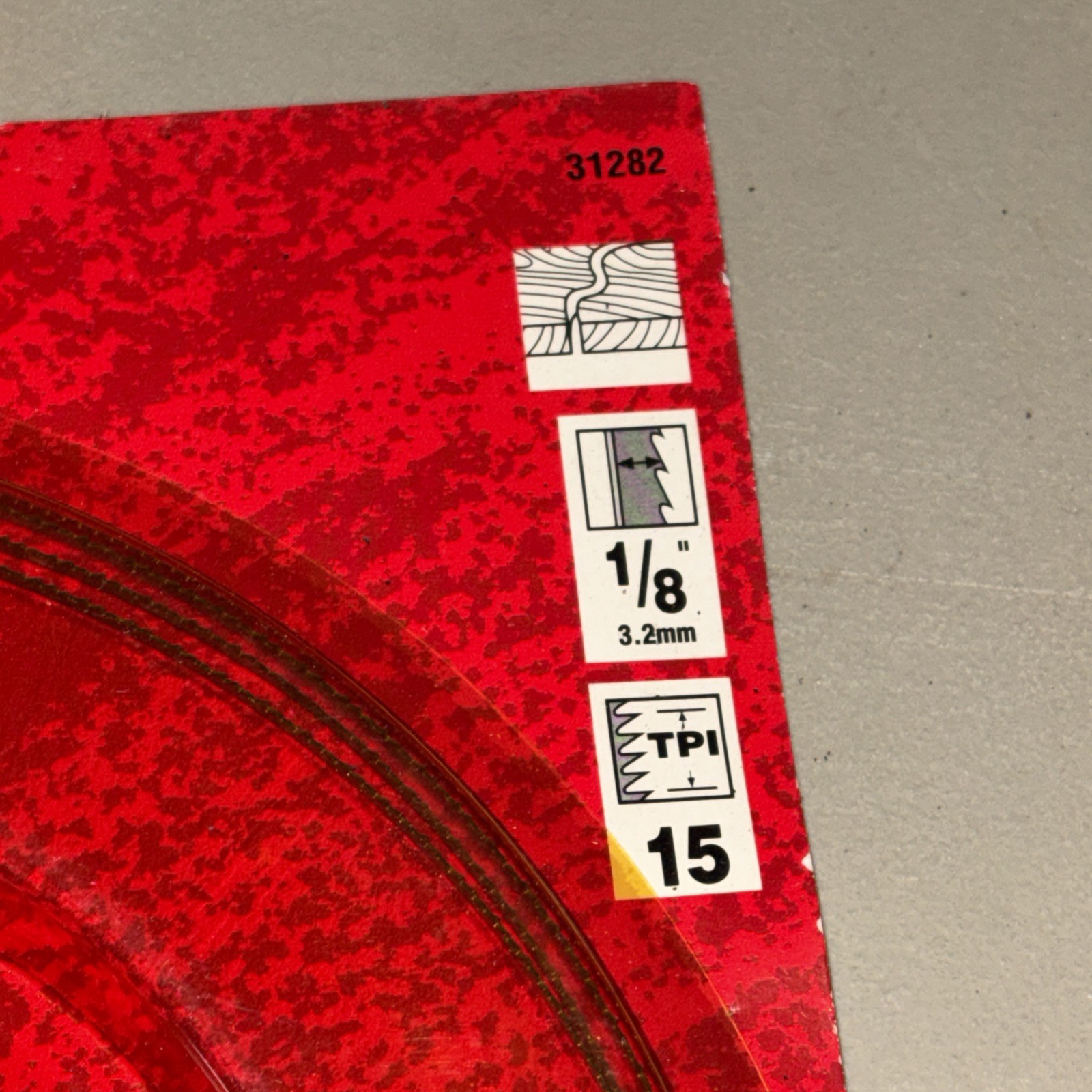 NOS Bandsaw Blade Vermont American 31282 Wood PVC Cutting 1/8″ x 82″ x 15 TPI