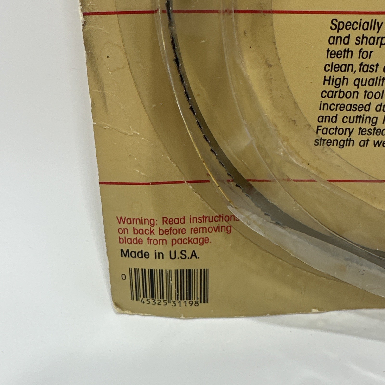 Vermont American 3/8”x62” Bandsaw Blade 6 TPI Woodworking Band Saw New Old Stock