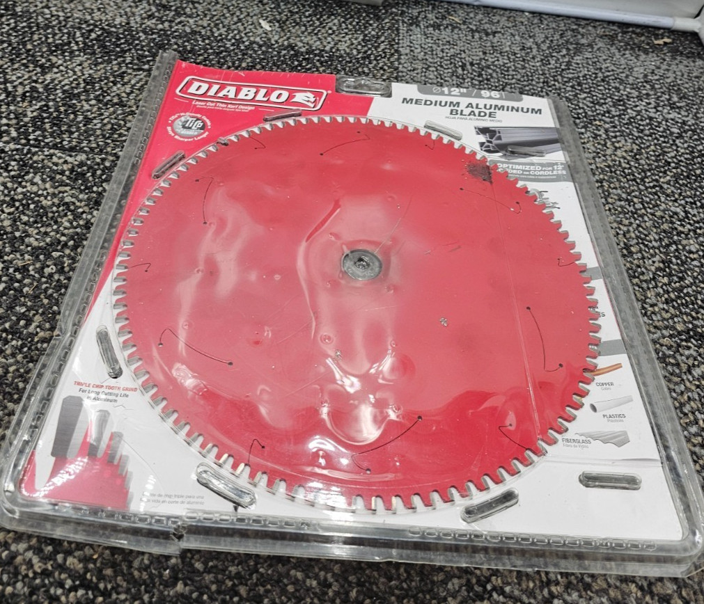 Diablo D1296N 96 Tooth Medium Aluminum Carbide Circular Saw Blade 12 Dia. in.