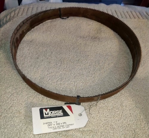 Morse Zhbfr06 -7’9 Band Saw Blade 7 Ft. 9 In L, 3/4″ W, 6 Tpi, Carbon Steel, NEW