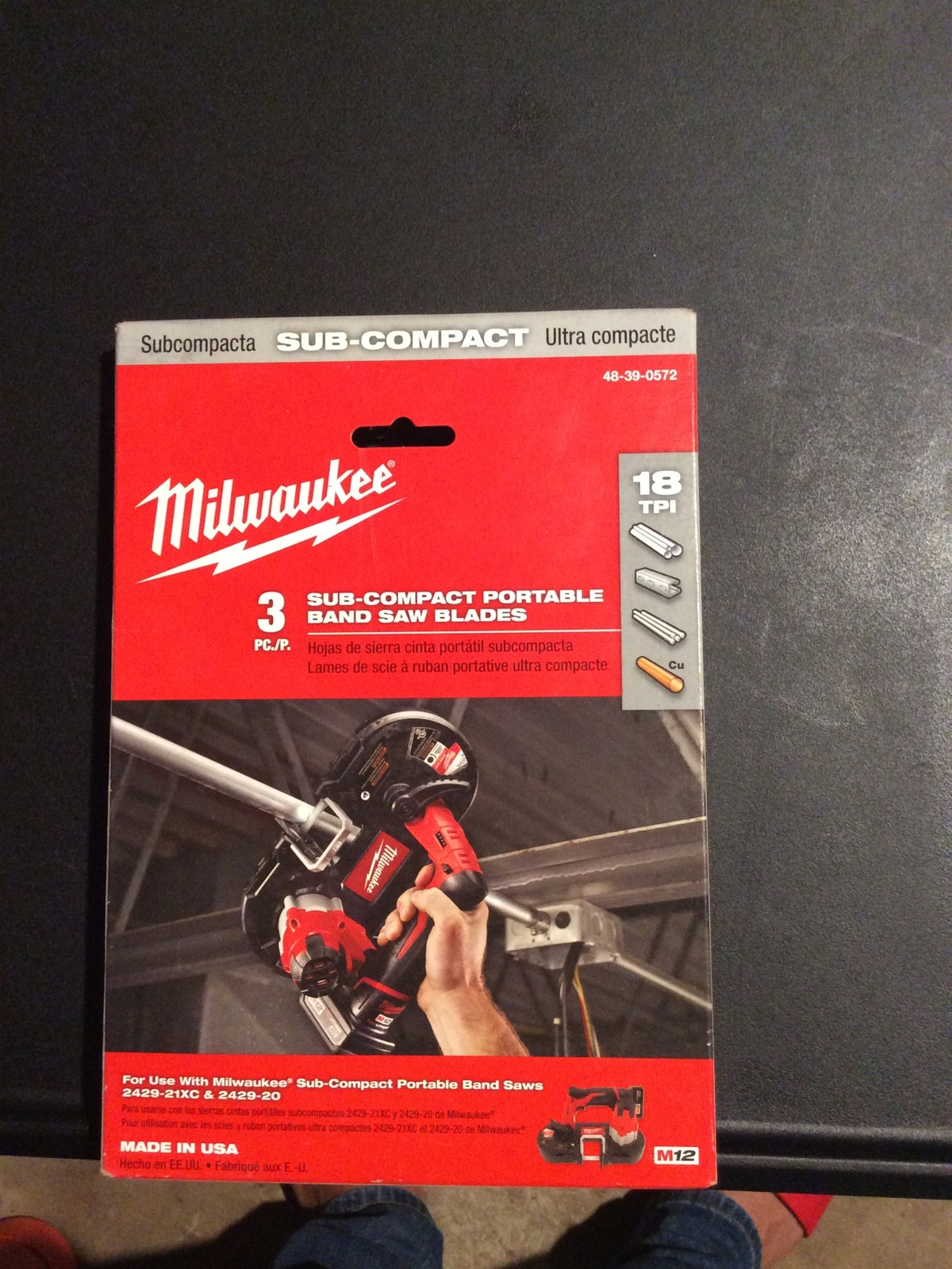 Milwaukee 48-39-0572 Band Saw Blade – Gray (Pack of 3)
