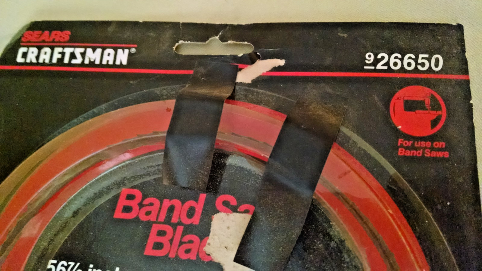 Band Saw Blade Craftsman 926650 Scroll Cutting Fine Tooth 15 p/in 56 7/8″ Sears