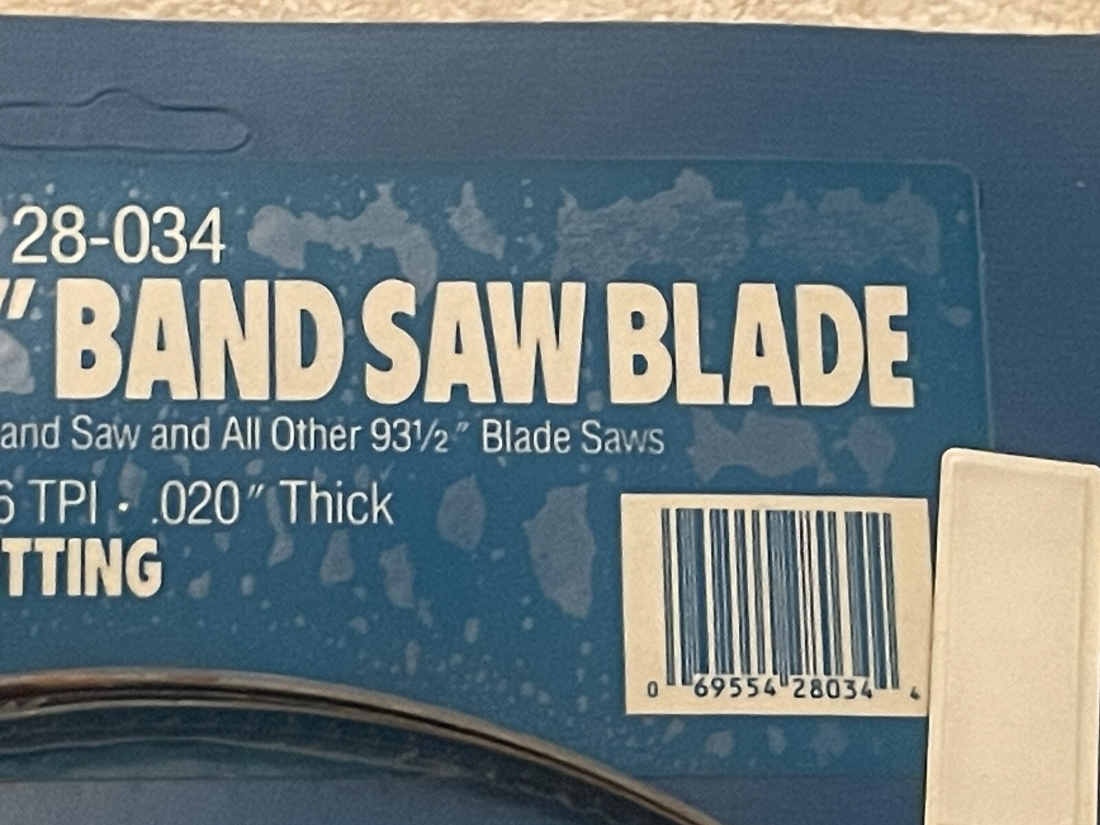 Delta 28-034 Wood 93 1/2″ BAND SAW BLADE D/ Wide – 6 TPI : 020″ Thick