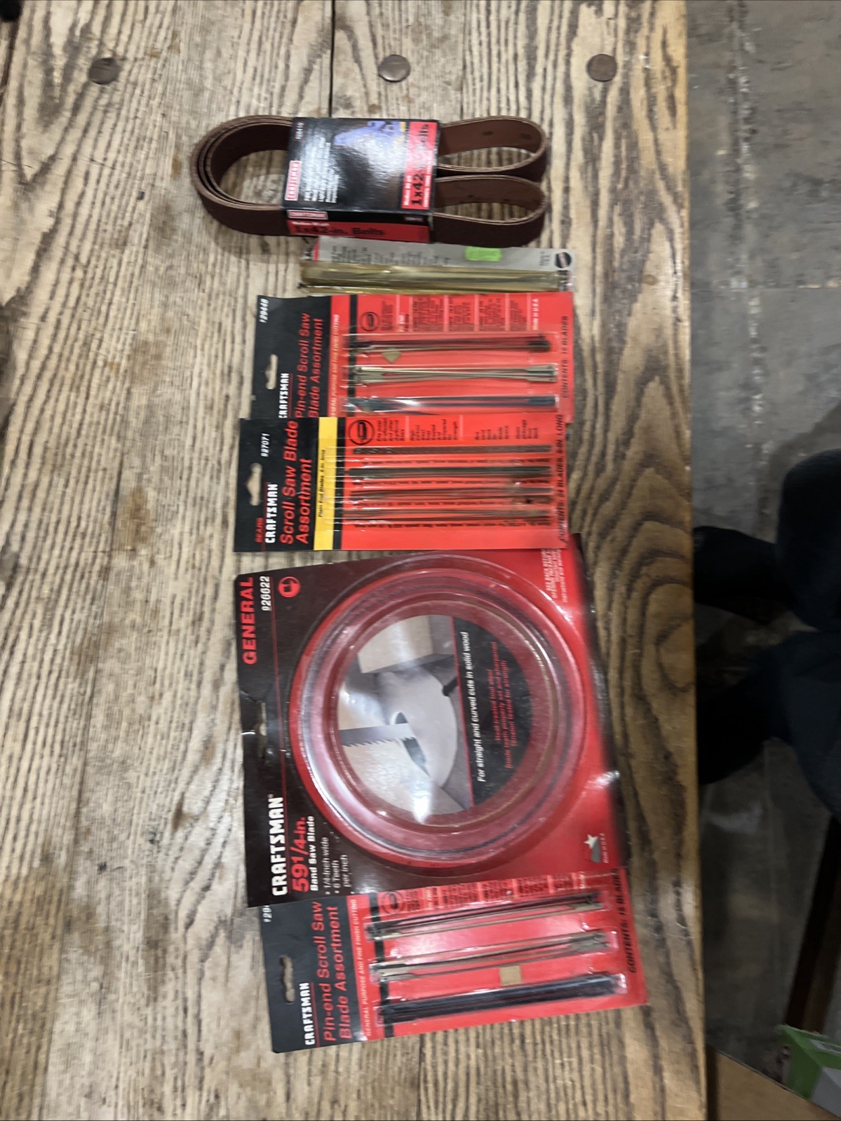 Scroll Saw Blades, Band Saw Blade, 1×42” Sanding Belt Craftsman