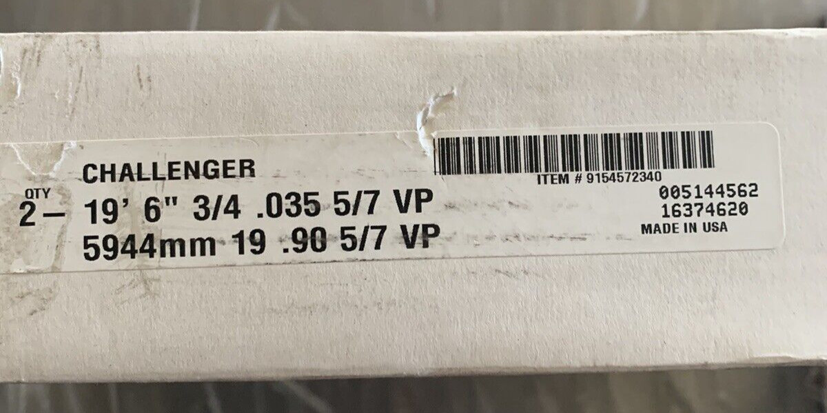 2 Each MORSE ZWEFC57S CHALLENGER Band Saw Blades, 19 Ft. 6″ L, 3/4″ W, 5/7 Tpi,