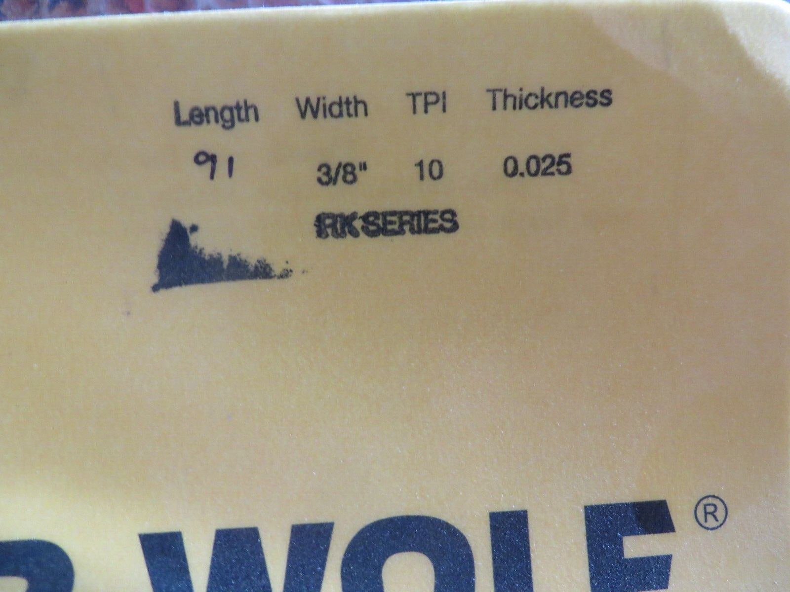 91 Inch Band Saw Blades 3 x Timber Wolf 1/4″ and 3/8″