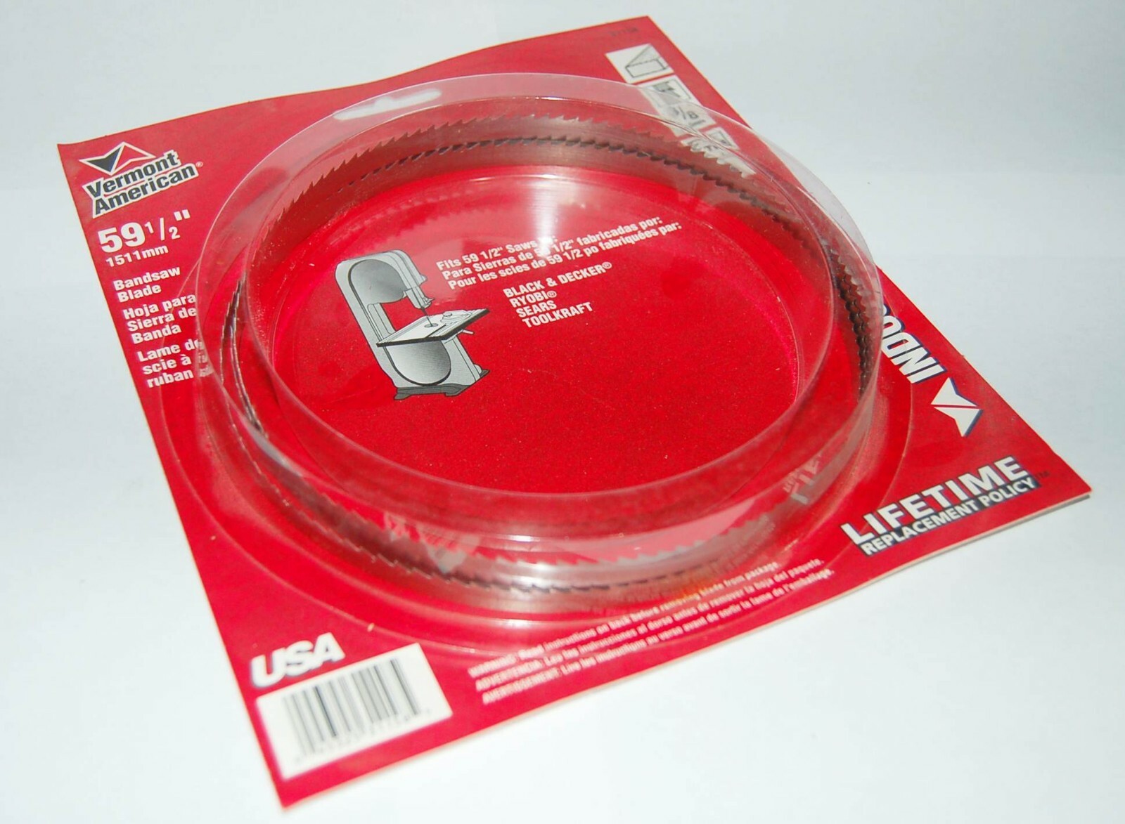 Vermont American 31158 59-1/2″ Band Saw Blade, 6 TPI, black & decker, ryobi