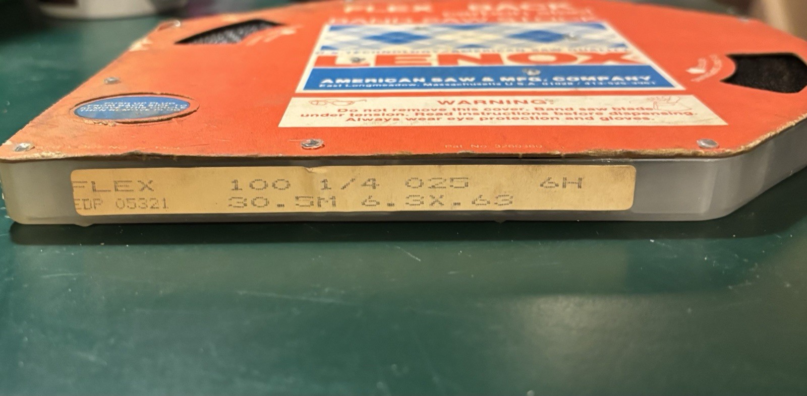 Lenox Flex Back Carbon Steel Band Saw Blade 100 in x 1/4 in 0.025 in 6 TPI