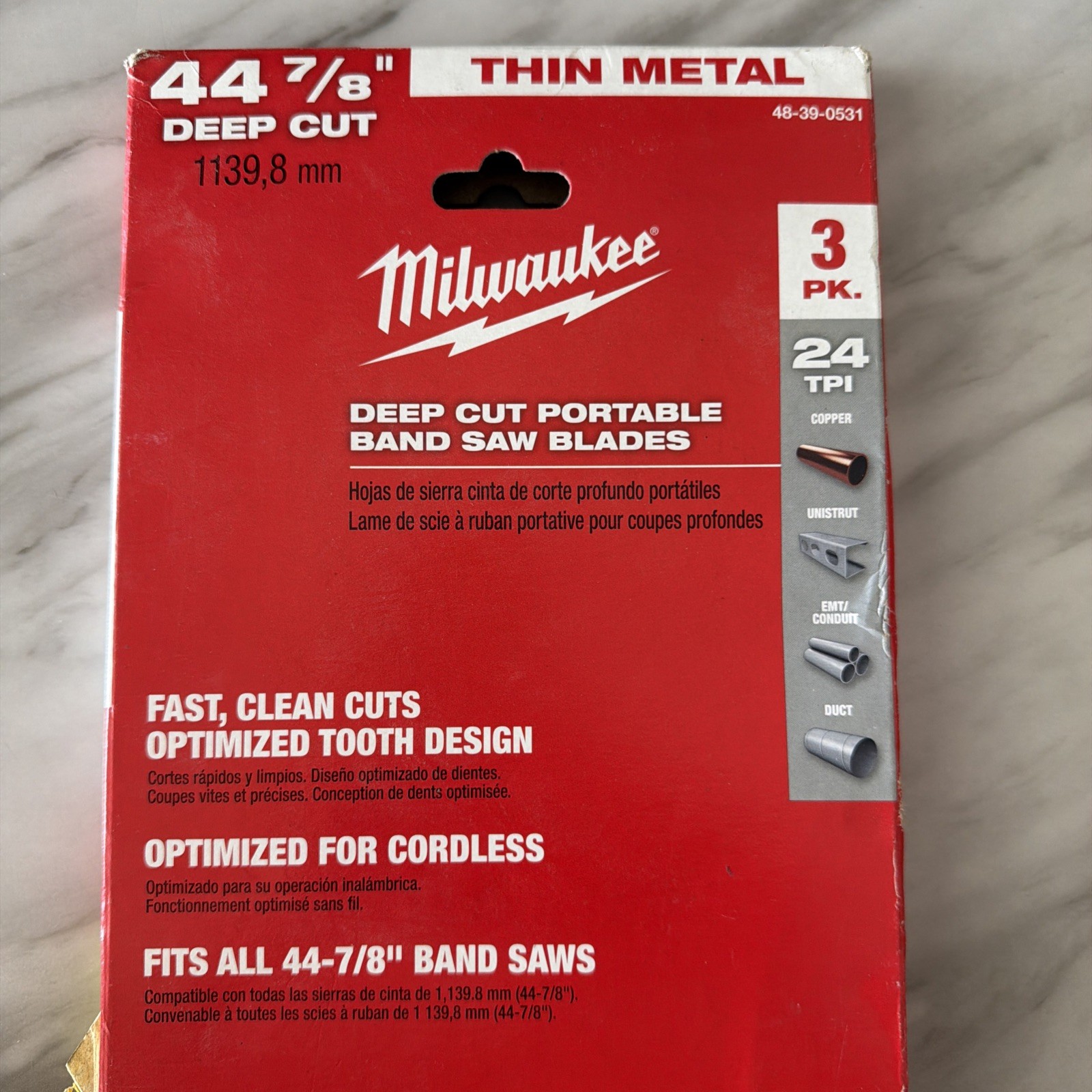 Milwaukee Band Saw Blade Bi-Metal 24 Teeth per Inch 44-7/8-Inch