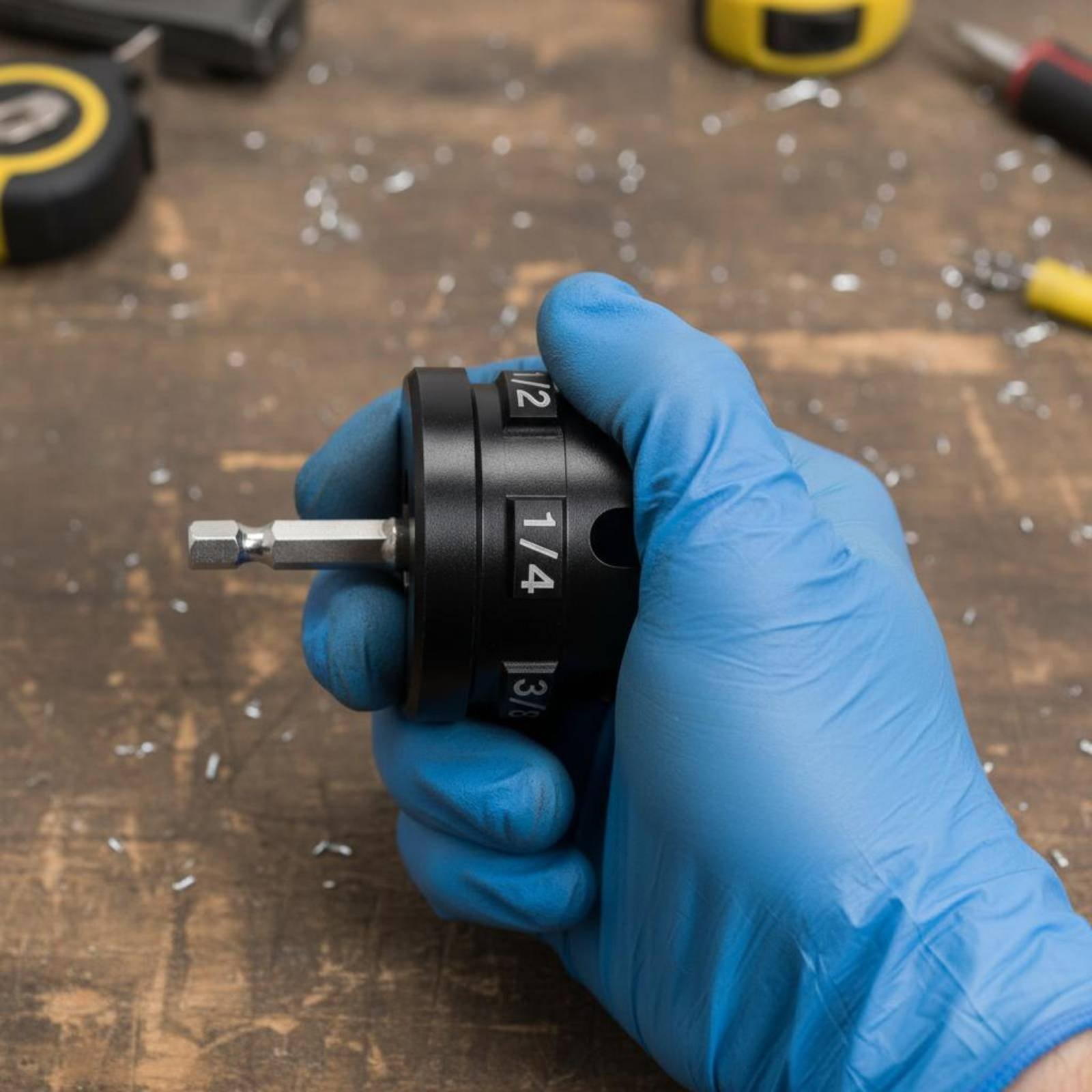Nut Fastener Attachment Multi-Diameter Power Tool Accessory for Electricians