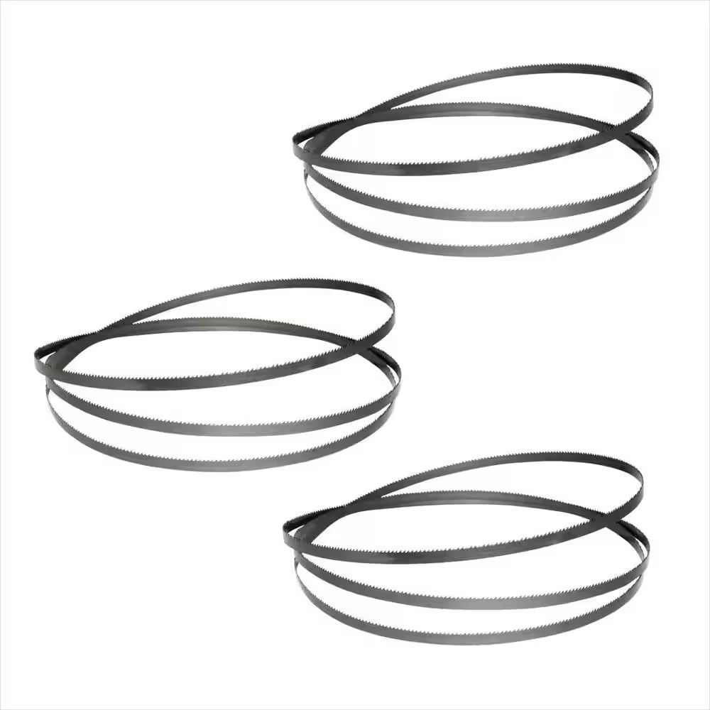 59.5 In. X 3/8 In. X 18 TPI High Carbon Steel Band Saw Blades for Wen 3959, Craf