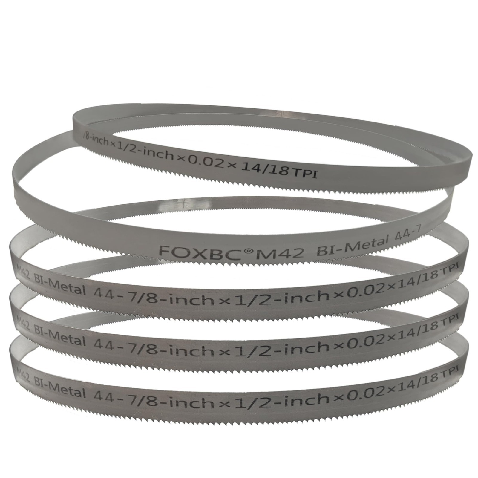 Portable Bandsaw Blades 44-7/8″ x 1/2″ x .020″, 14/18 TPI, 5 Pack – Replacement