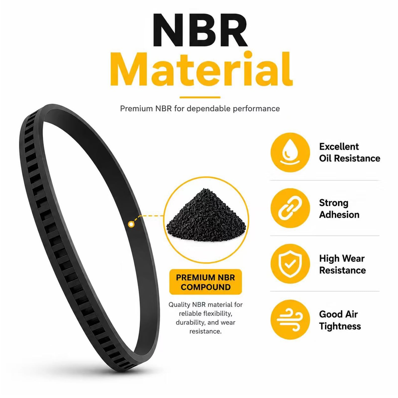 6 Pack 650721-00 Bandsaw Rubber Tires Replacement for DeWalt DWM120, DCS374, DW3