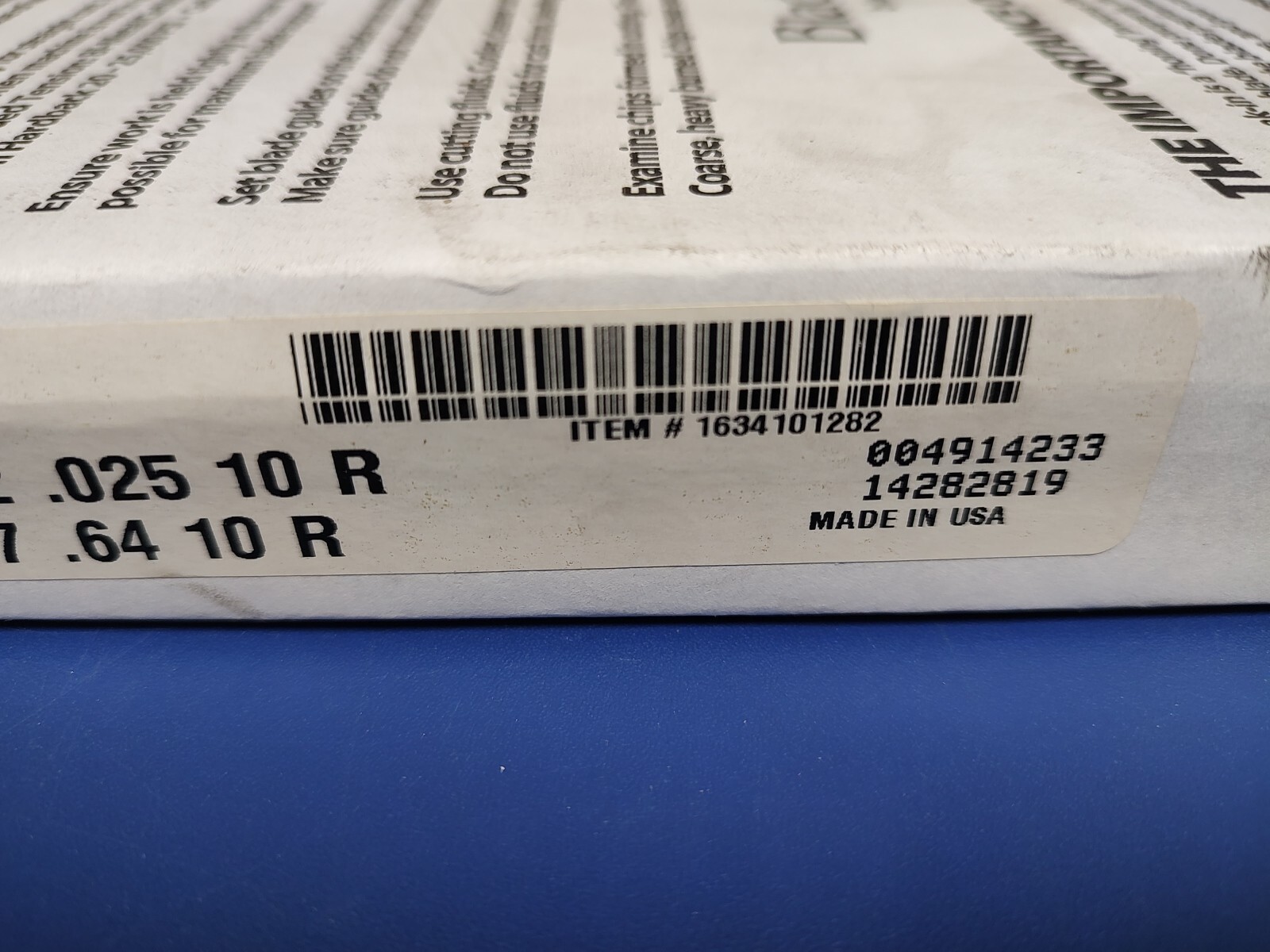 Morse Bandsaw Blade (128 1/4″) 10′ 8 1/4″ , 1/2″W x .025 Thick, Two Blades