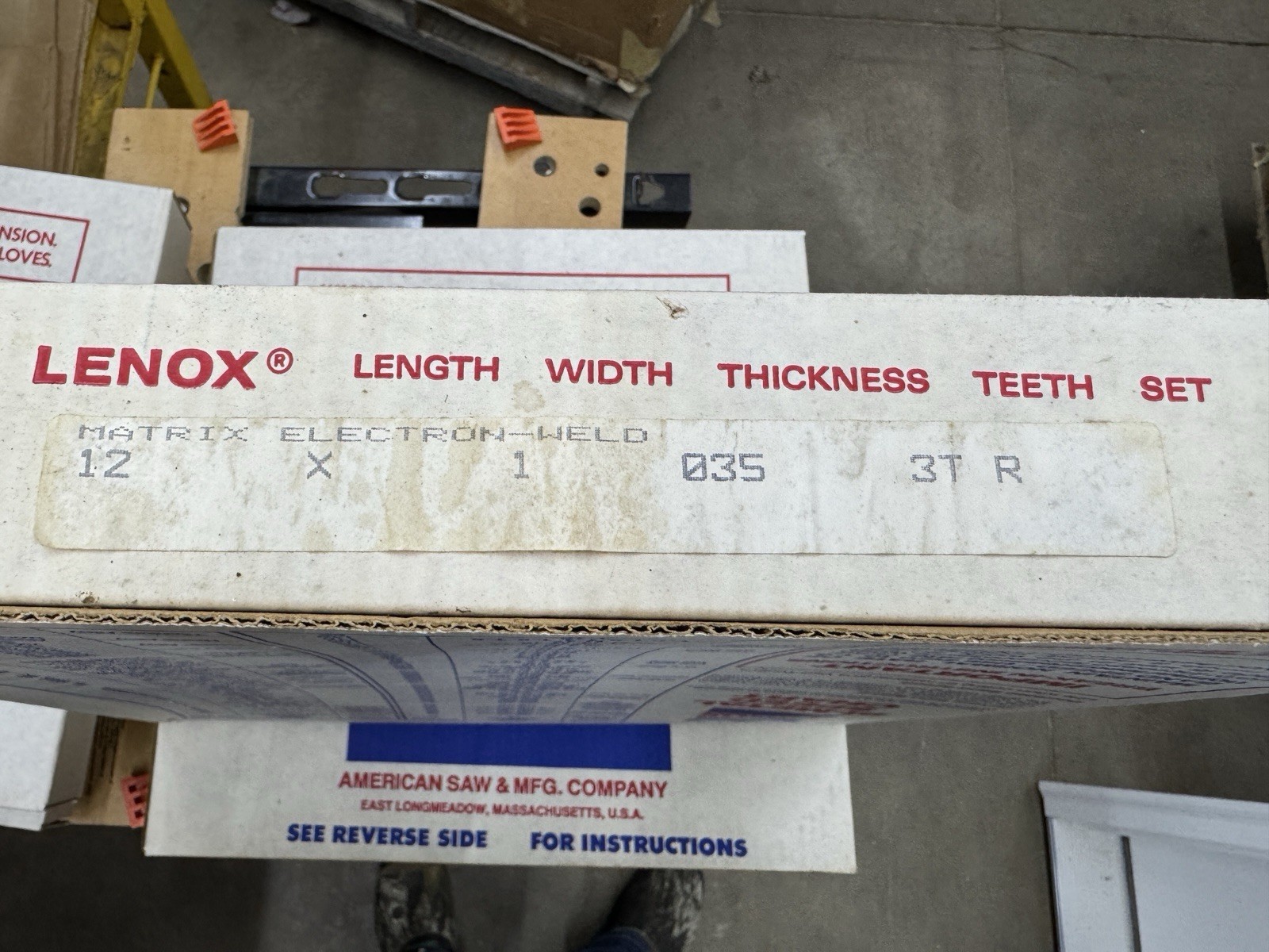 LENOX 12 X 3/4″ X .035″ X 3TP/R Electon-Weld Matrix Bandsaw Blade
