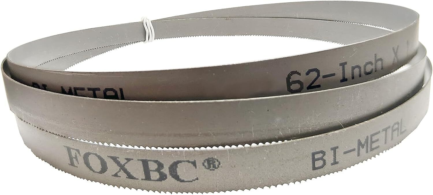 Metal Band Saw Blades 62″ x 1/2″ x 24 TPI Metal Cutting Fits POWERTEC 1 Pack