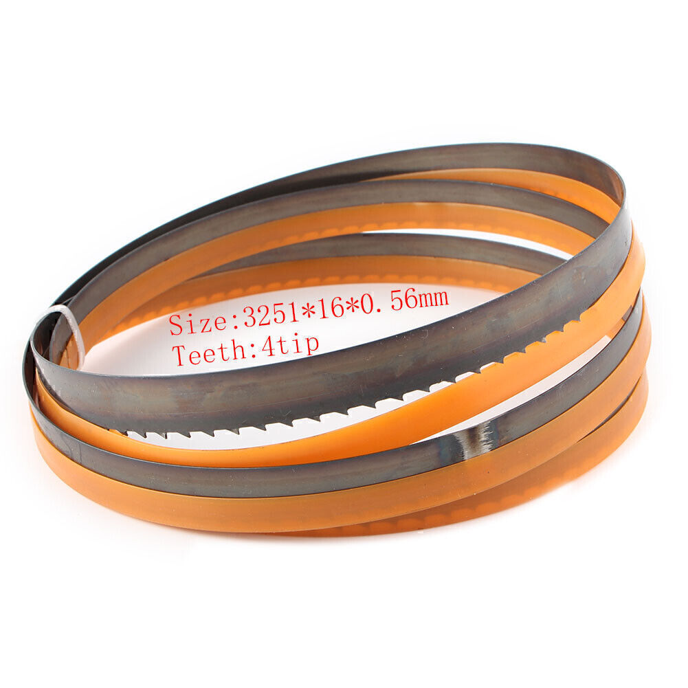 1x 128″ MEAT AND BONE CUTTING BUTCHER’S BAND SAW BLADES- BUNDLE OF 4 TPI BLADES