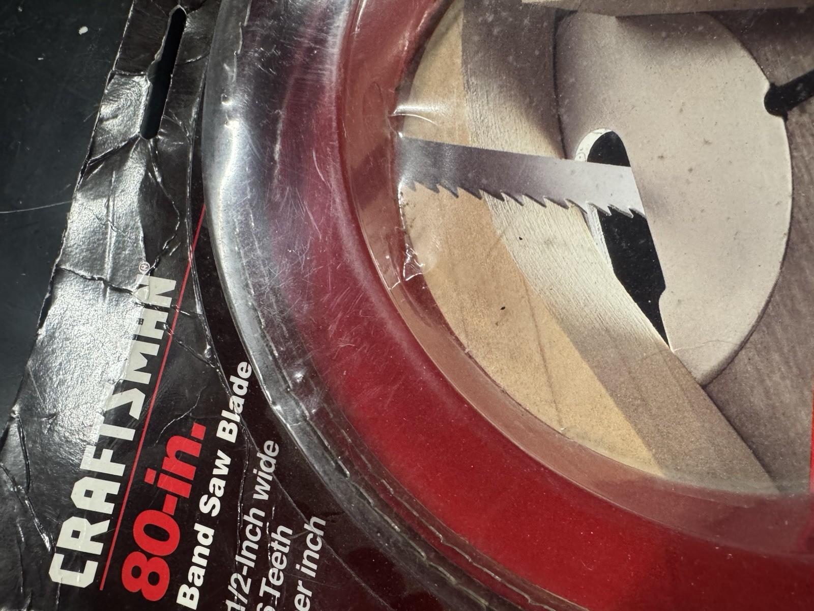 craftsman 926234 80” bandsaw blade metal 6 teeth per inch 1/2” wide