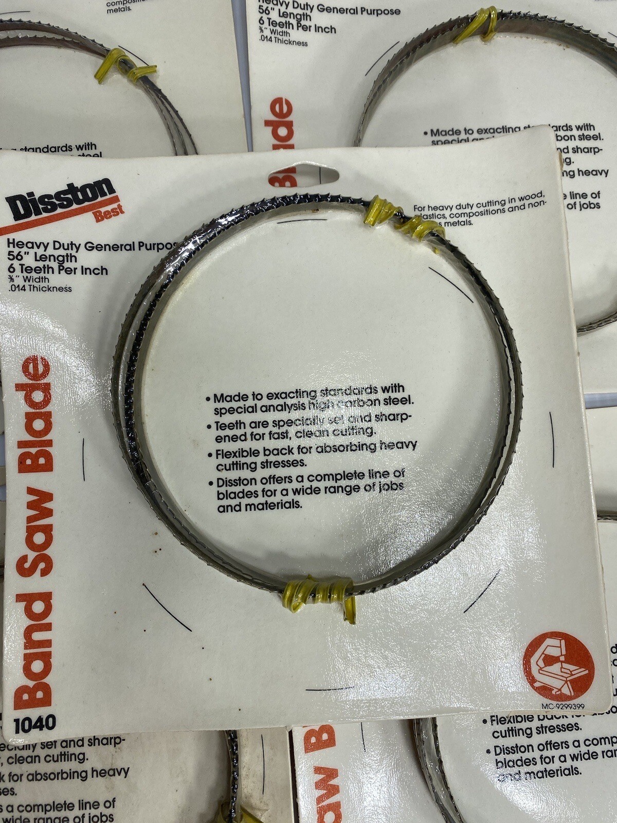 5 Disston Band Saw Blade 56” Length 3/8 Width .014 Thickness 6 Teeth inch 1040