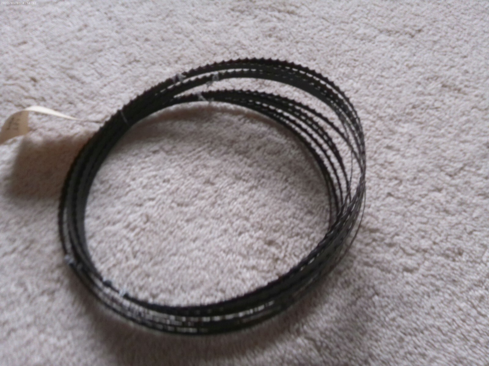 THREE !! 80″ x 3/8 “x 3 Tooth x .025 Hook Carbon Bandsaw Blades