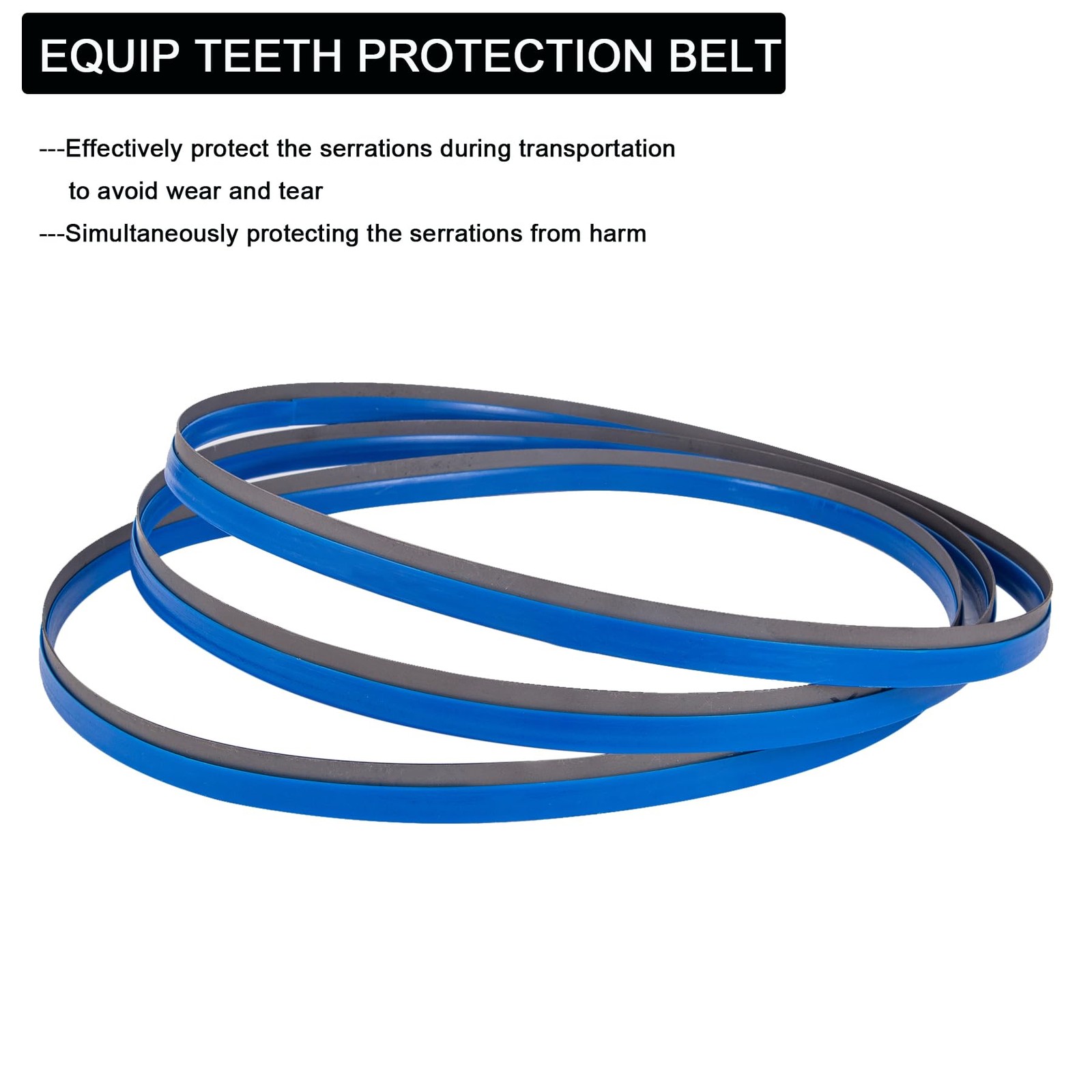 YullSorom 44-7/8-Inch Portable Bandsaw Blades 24 TPI, 44-7/8″ x 24TPI, Blue