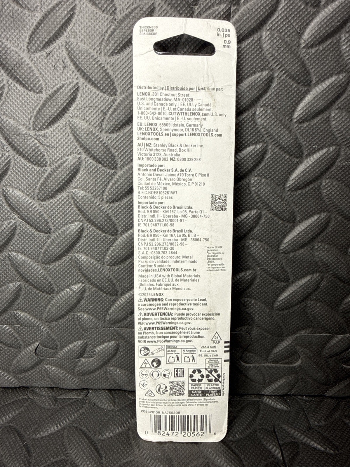 Lenox 20562610R 10 TPI General Purpose B-Metal Reciprocating Saw Blade 6 in.