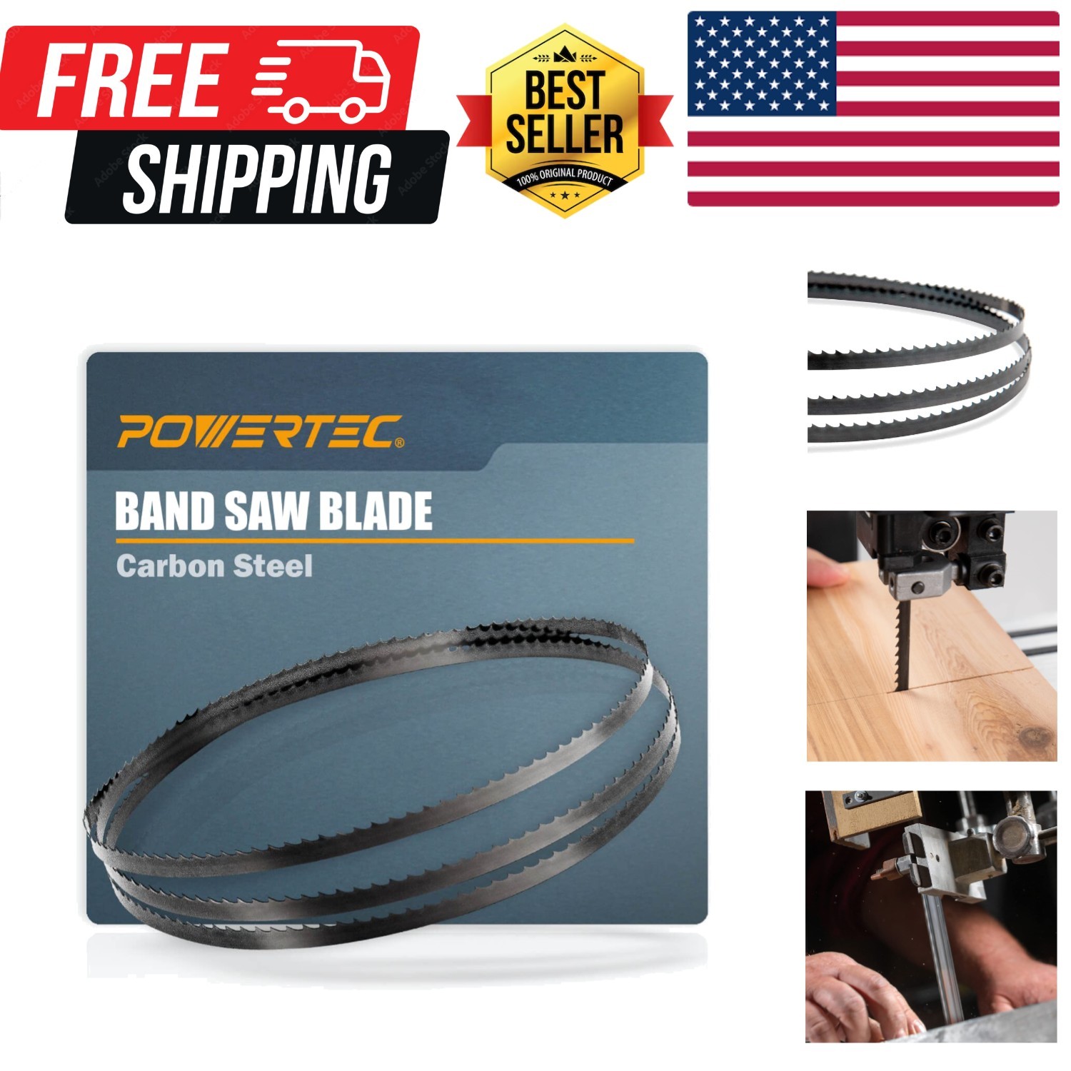 59-1/2 Inch Bandsaw Blades, 3/8″ x 18 TPI Band Saw Blades for WEN 3959, Sears…
