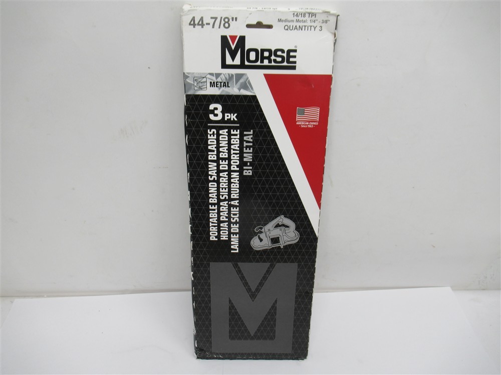 MK Morse ZWEP441418MC Portable Band Saw Blade 14/18 TPI, 44-7/8″, 3pk