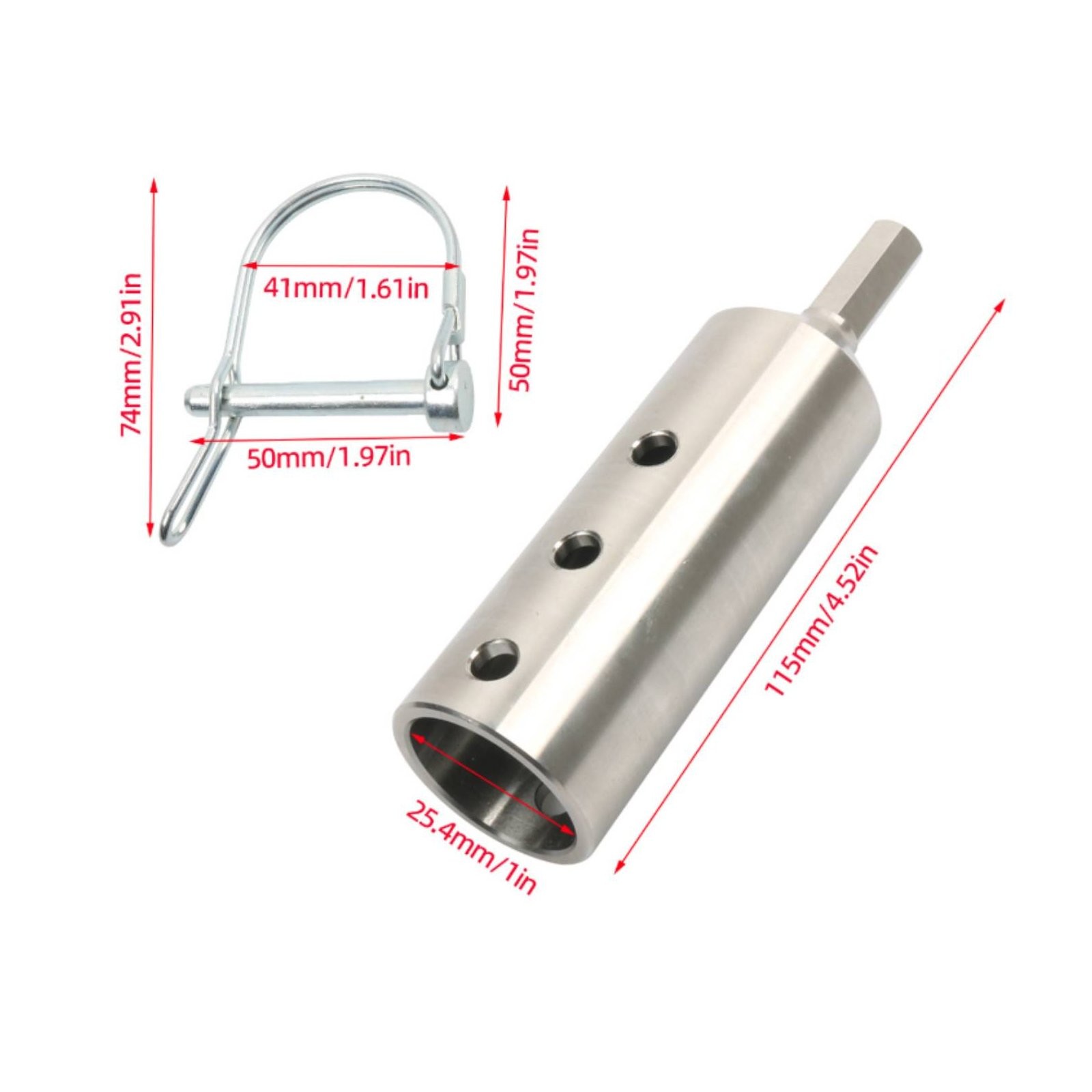 Hauling Hoist Adapter Quick Connect Elevate Accessory 304 Stainless Steel