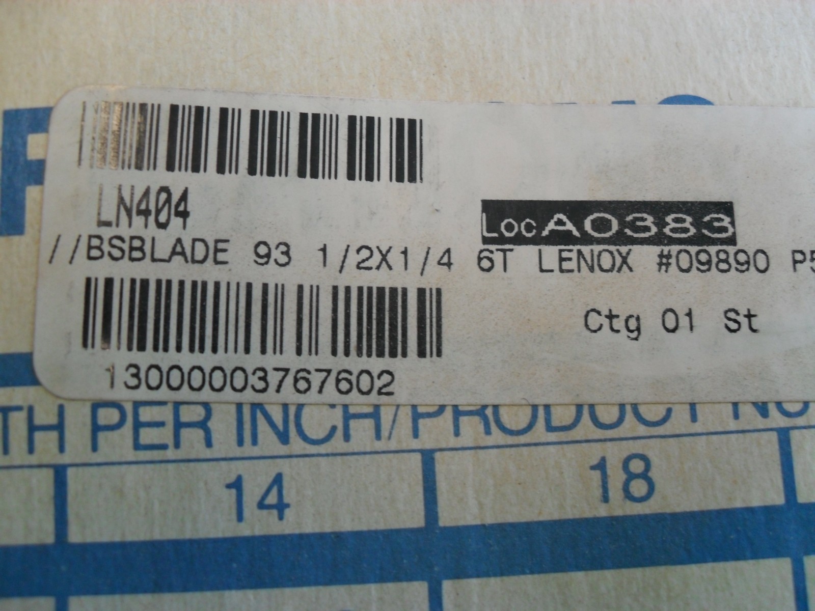 Lenox 09890 Bandsaw Blade 1/4″x93-1/2″ 6TPI
