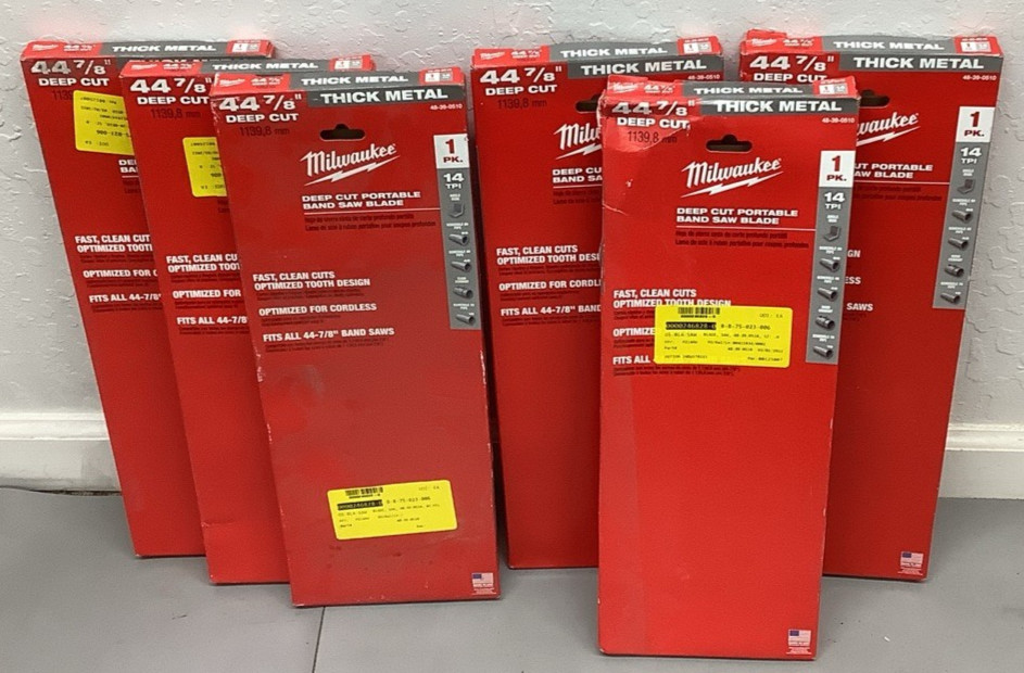 Lot of 6 Milwaukee 48-39-0510 44-7/8″ 14TPI Band Saw Blades (B97)