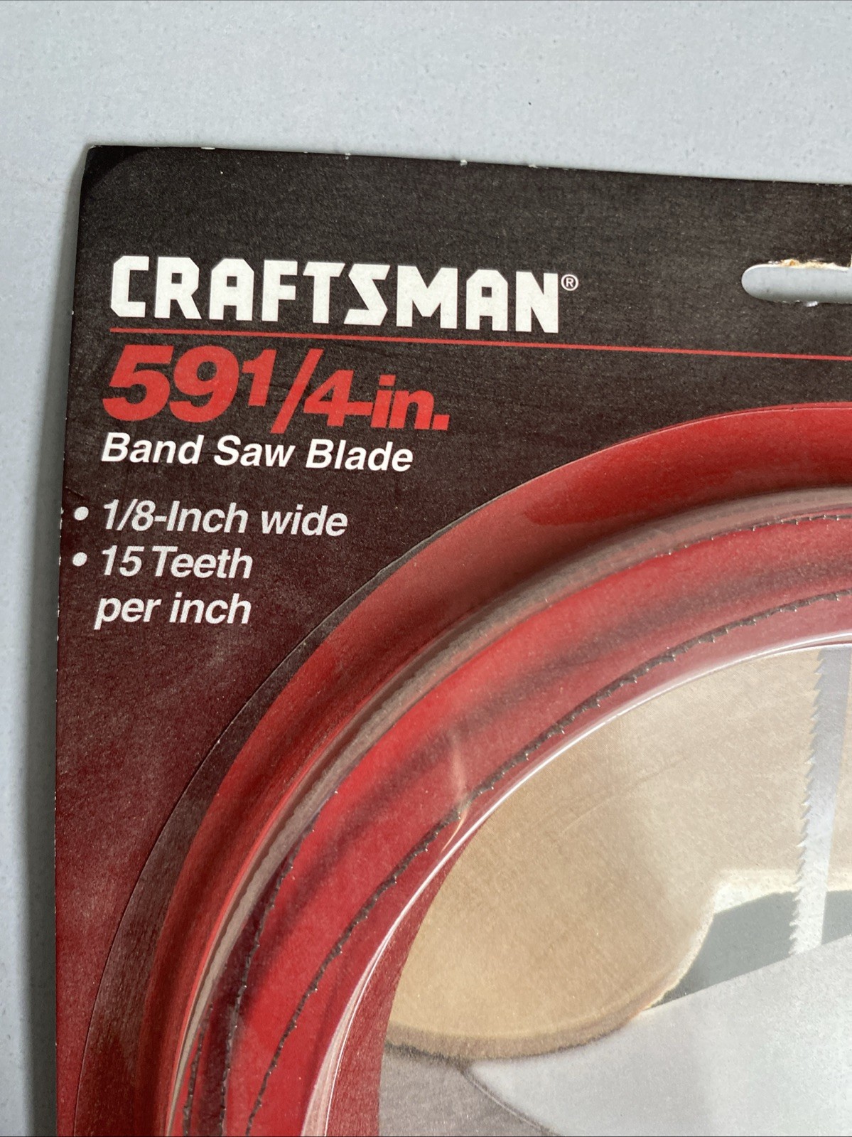 Craftsman Band Saw Blade 59 1/4” X 1/8″ X 15 TPI, 926665 Smooth Scrolling