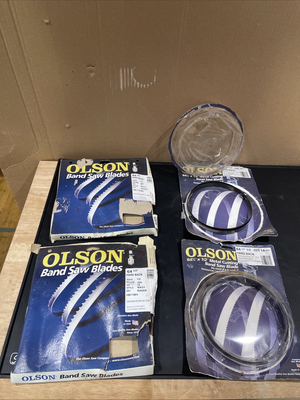 OLSON #HB71764 3pcs & HB71864 1pc 64.5″x0.5″x0.025″ 14 TPI