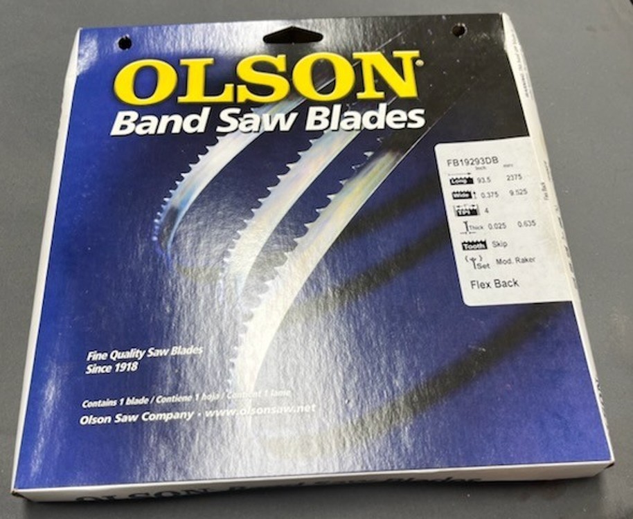 Olson Saw FB19293DB 3/8 by 0.025 by 93-1/2-Inch HEFB Band 4 TPI Skip Saw Blade