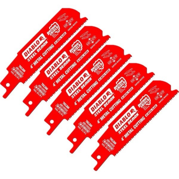 Diablo DS0414BF5 Steel Demon Bi-Metal Medium Metal 4” Saw Blade 5 Pack
