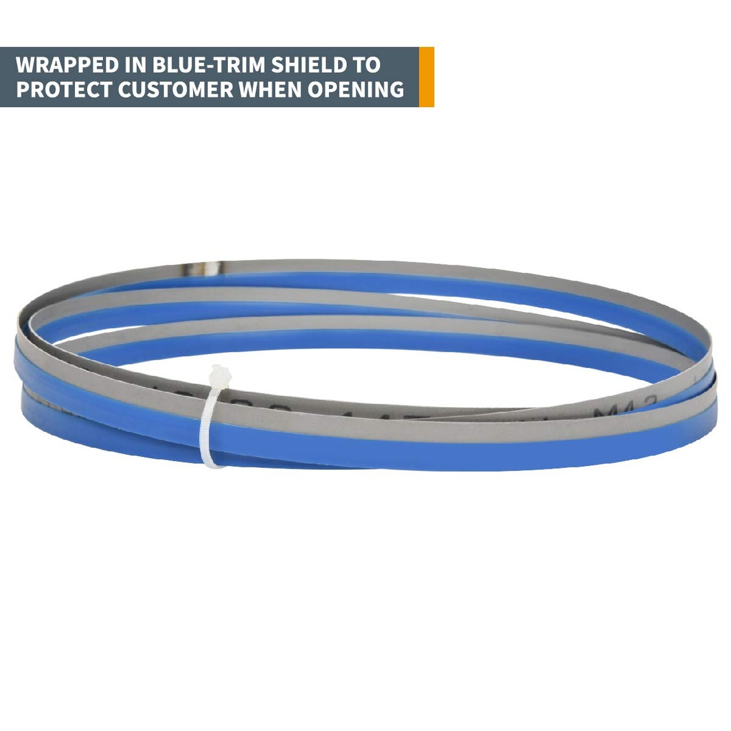 POWERTEC 62 Inch Bi-Metal Bandsaw Blades, 1/2″ x 14 TPI Non-Ferrous Metal Cut…