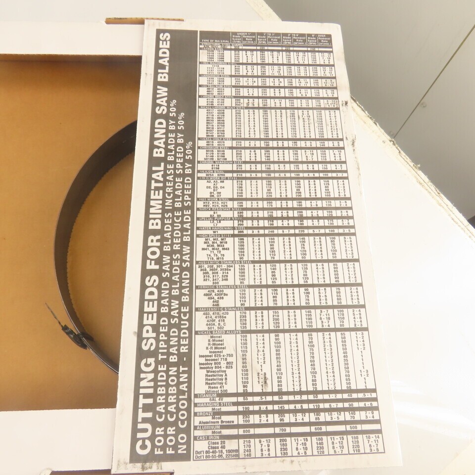Morse 4255681194 Bi-Metal Bandsaw Blade 9′-11-1/2″ L x 1″ W x 0.035″ Th 6/10 TPI