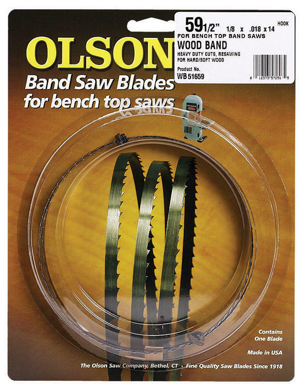 Olson 59.5 in. L X 0.13 in. W Carbon Steel Band Saw Blade 14 TPI Hook teeth