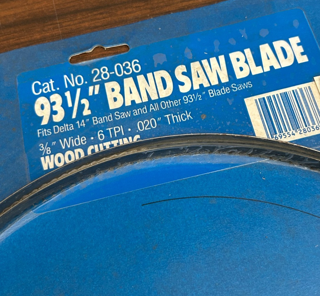Vintage DELTA BAND SAW BLADE 28-036 Carbon Steel 93.5″ Width 6 TPI Tool Part NOS